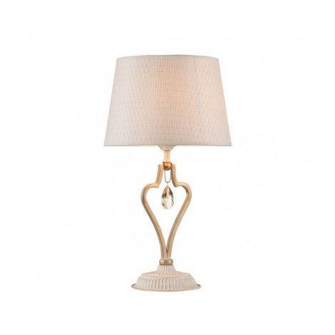 Lampe de table Enna blanc avec de l'or 1 ampoule 49cm|Lampes à poser|Luminaire Center