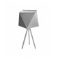 Lampe de table Adamant Tissu,Fer Gris 1 ampoule 40cm|Lampes à poser|Luminaire Center