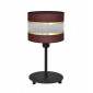 Lampe de table Helen Tissu,Fer Marron,noir,or 1 ampoule 40cm|Lampes à poser|Luminaire Center