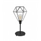 Lampe de table Karo Fer Noir 1 ampoule 45cm|Lampes à poser|Luminaire Center