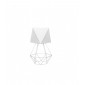 Lampe de table Karo+Adamant Tissu,Fer blanc 1 ampoule 40cm|Lampes à poser|Luminaire Center