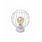 Lampe de table Mercure Fer blanc 1 ampoule 26cm|Lampes à poser|Luminaire Center