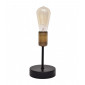 Lampe de table Tube Fer Noir,Patiné 1 ampoule 20cm|Lampes à poser|Luminaire Center