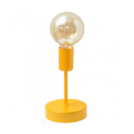 Lampe de table Tube Fer Orange 1 ampoule 20cm|Lampes à poser|Luminaire Center