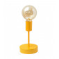 Lampe de table Tube Fer Orange 1 ampoule 20cm|Lampes à poser|Luminaire Center