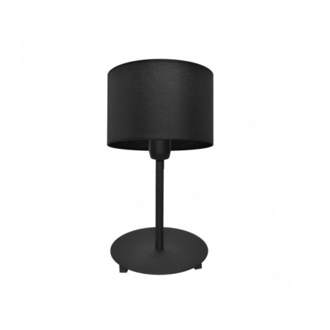 Lampe de table Alba Tissu,Fer Noir 1 ampoule 40cm|Lampes à poser|Luminaire Center