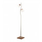 Lampe de bureau Dana Verre,bois,acier Rustique 2 ampoules 156cm|Lampes à poser|Luminaire Center