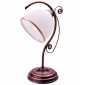 Lampe de table Retro Verre,acier Marron 1 ampoule 39cm|Lampes à poser|Luminaire Center