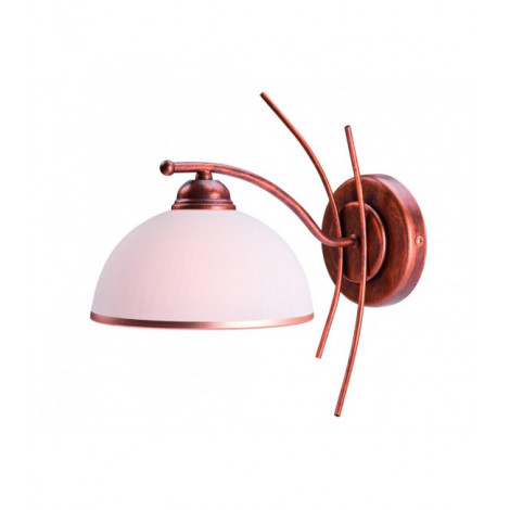 Lampe avec abat jour Patrycja Verre,acier Marron 1 ampoule 30cm|Lampes à poser|Luminaire Center