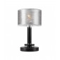 Lampe de table Rosa Bois,acier,tissu Noir 1 ampoule 33cm|Lampes à poser|Luminaire Center