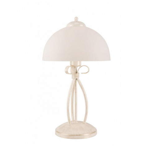 Lampe Design Adelle Verre,acier blanc 1 ampoule 43cm|Lampes à poser|Luminaire Center