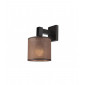 Lampe avec abat jour Sofia Bois,acier,tissu Wenge 1 ampoule 24cm|Lampes à poser|Luminaire Center