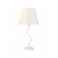 Lampe de table Fabrizio Acier,tissu blanc 1 ampoule 52cm|Lampes à poser|Luminaire Center