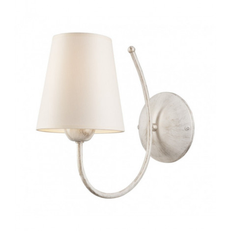 Lampe avec abat jour Fabrizio Acier,tissu blanc 1 ampoule 28cm|Lampes à poser|Luminaire Center