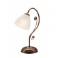 Lampe de table Emilio Verre,acier Marron 1 ampoule 39cm|Lampes à poser|Luminaire Center