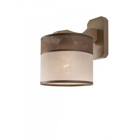 Lampe avec abat jour Andrea Bois,acier,tissu Sonoma 1 ampoule 23cm|Lampes à poser|Luminaire Center
