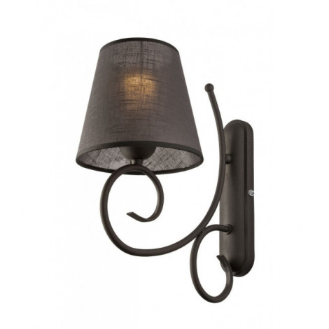 Lampe avec abat jour Lorenzo Acier,tissu Anthracite 1 ampoule 35cm|Lampes à poser|Luminaire Center