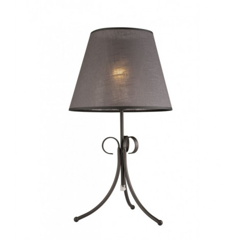Lampe de table Lorenzo Acier,tissu Anthracite 1 ampoule 55cm|Lampes à poser|Luminaire Center