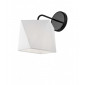 Lampe avec abat jour Carla Acier,Tissu blanc 1 ampoule 29,5cm|Lampes à poser|Luminaire Center