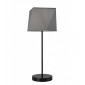 Lampe de table Carla Acier,Tissu Gris 1 ampoule 52,5cm|Lampes à poser|Luminaire Center
