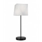 Lampe de table Carla Acier,Tissu blanc 1 ampoule 52,5cm|Lampes à poser|Luminaire Center