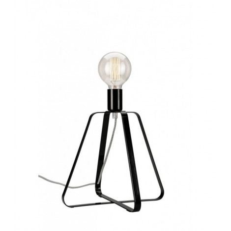 Lampe de table Riccardo Acier Noir 1 ampoule 31cm|Lampes à poser|Luminaire Center