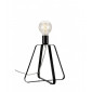 Lampe de table Riccardo Acier Noir 1 ampoule 31cm|Lampes à poser|Luminaire Center