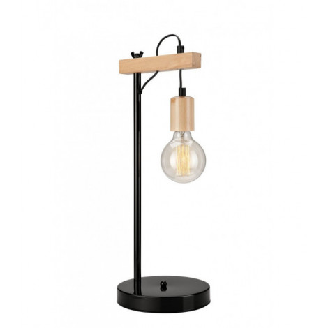 Lampe de table Leon Bois,acier Naturel 1 ampoule 56cm|Lampes à poser|Luminaire Center