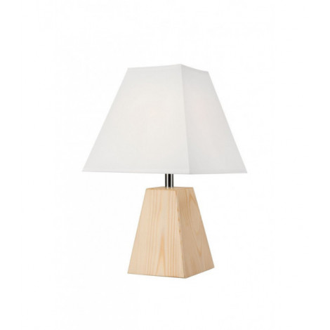 Lampe de table Table Bois,acier,tissu Naturel 1 ampoule 33cm|Lampes à poser|Luminaire Center