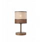 Lampe de table Andrea Bois,acier,tissu Sonoma 1 ampoule 30cm|Lampes à poser|Luminaire Center