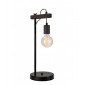 Lampe de table Leon Bois,acier Wenge 1 ampoule 56cm|Lampes à poser|Luminaire Center