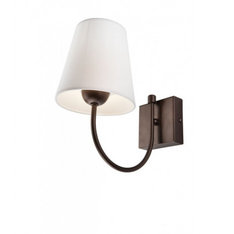 Lampe avec abat jour Julietta Bois,acier,tissu Marron 1 ampoule 26cm|Lampes à poser|Luminaire Center