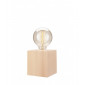 Lampe de table Table Bois Naturel 1 ampoule 11,5cm|Lampes à poser|Luminaire Center
