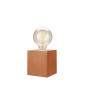 Lampe de table Table Bois Rustique 1 ampoule 11,5cm|Lampes à poser|Luminaire Center