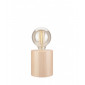 Lampe de table Cylindrical Bois Naturel 1 ampoule 11,5cm|Lampes à poser|Luminaire Center
