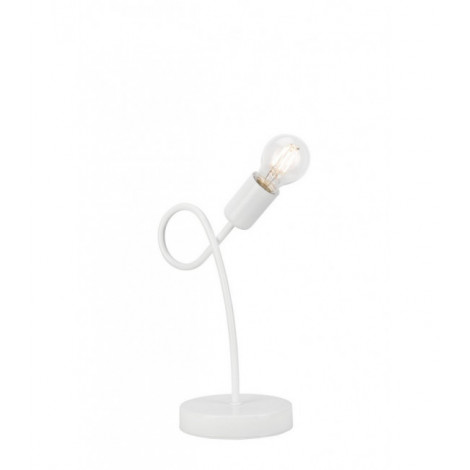 Lampe de table Camilla Acier blanc 1 ampoule 31,5cm|Lampes à poser|Luminaire Center