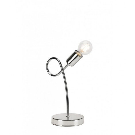 Lampe de table Camilla Acier métallisé Chrome 1 ampoule 31,5cm|Lampes à poser|Luminaire Center