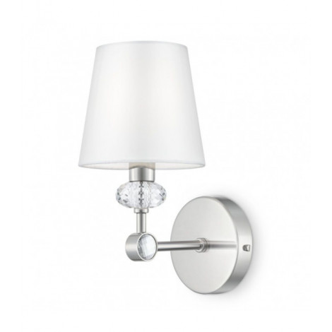 Lampe avec abat jour Classic Métal,tissu,PVC Chrome 1 ampoule 30cm|Lampes à poser|Luminaire Center