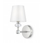 Lampe avec abat jour Classic Métal,tissu,PVC Chrome 1 ampoule 30cm|Lampes à poser|Luminaire Center
