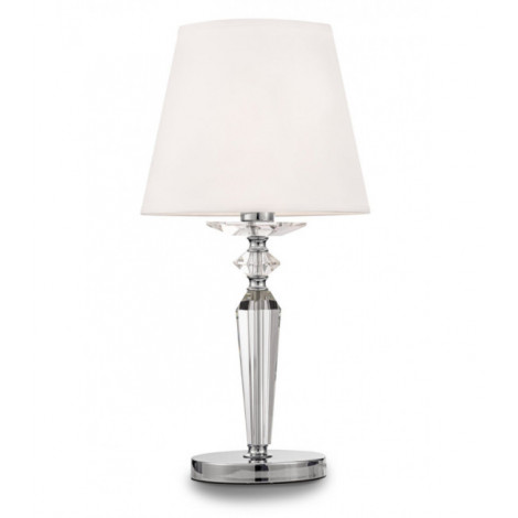 Lampe de table Classic Métal,lin Nickel 1 ampoule 59cm|Lampes à poser|Luminaire Center