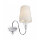 Lampe avec abat jour Florero Métal,coton Chrome 1 ampoule 28cm|Lampes à poser|Luminaire Center