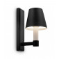 Lampe avec abat jour Tet-A-Tet Métal Noir 1 ampoule 27cm|Lampes à poser|Luminaire Center