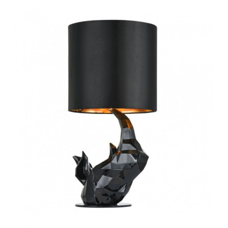 Lampe de table Nashorn Noir 1 ampoule 48,5cm|Lampes à poser|Luminaire Center