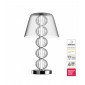Lampe de table Amulet Métal,verre Chrome 45,2 Cm|Lampes à poser|Luminaire Center