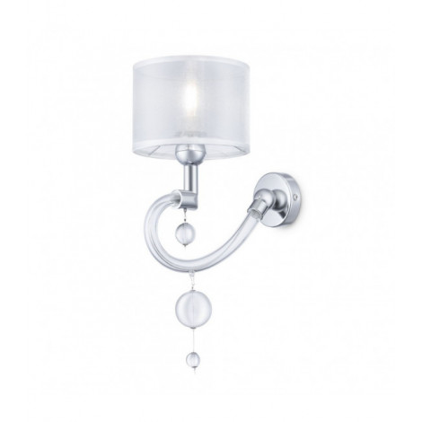 Lampe avec abat jour Bubble Chrome 1 ampoule 37,5cm|Lampes à poser|Luminaire Center