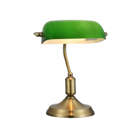 Lampe de table Bankers Kiwi Laiton 1 ampoule 36cm|Lampes à poser|Luminaire Center