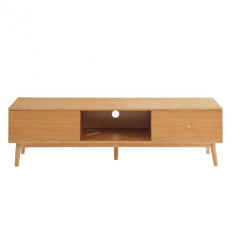 Meuble tv MARCEL placage chêne 160cm|Meuble TV|Baita Home