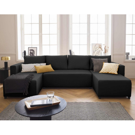Regala - canapé panoramique - 7 places - convertible avec coffre - en tissu|Canape|BestMobilier