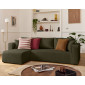 Topaze - canapé d'angle déhoussable réversible 4 places en velours côtelé|Canape|BestMobilier