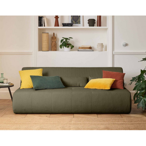 Onyx - canapé droit 3 places - en velours côtelé|Canape|BestMobilier